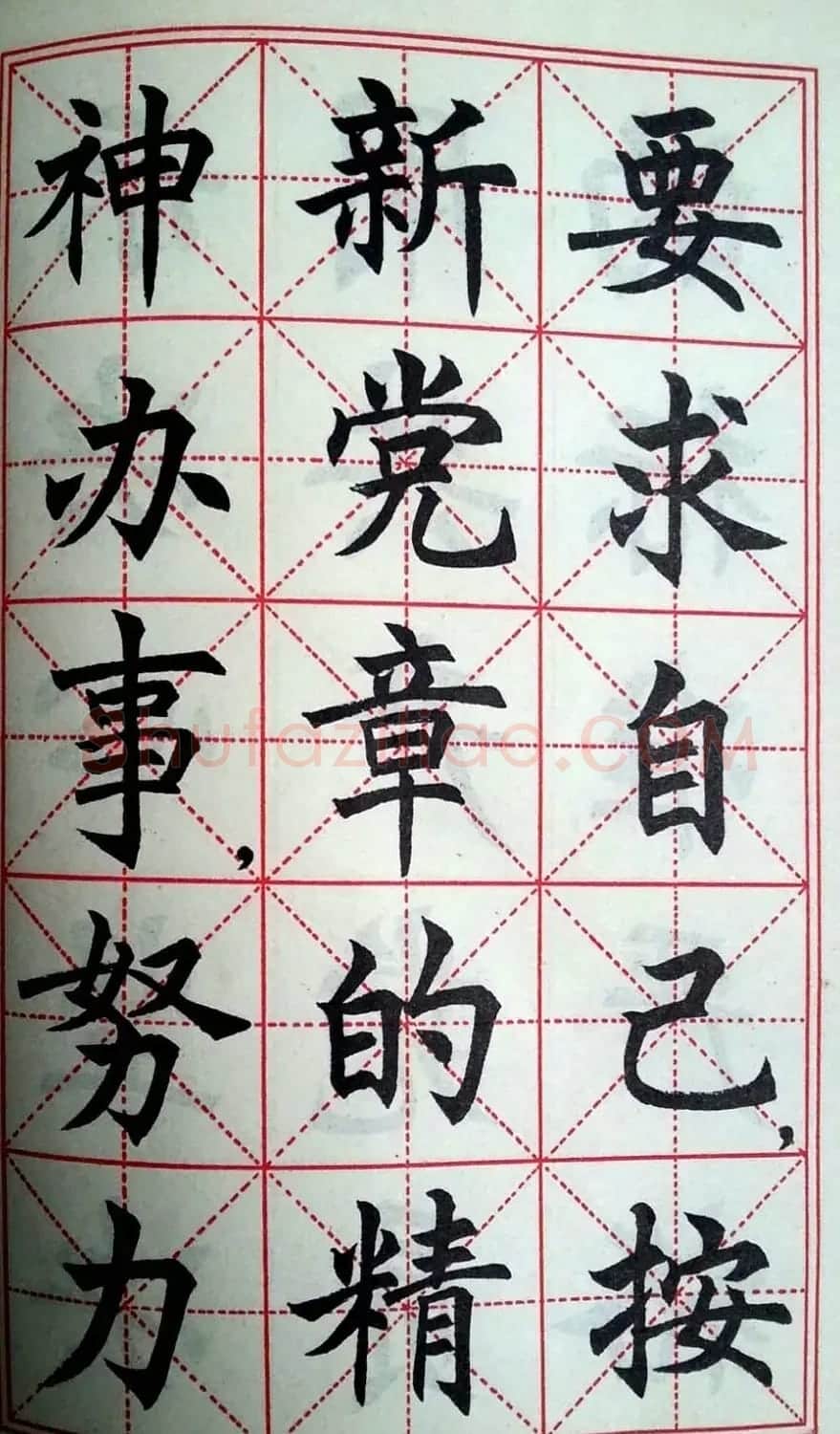 孙信德中楷字帖《金训华同志日记摘抄》 | 软笔楷书字帖