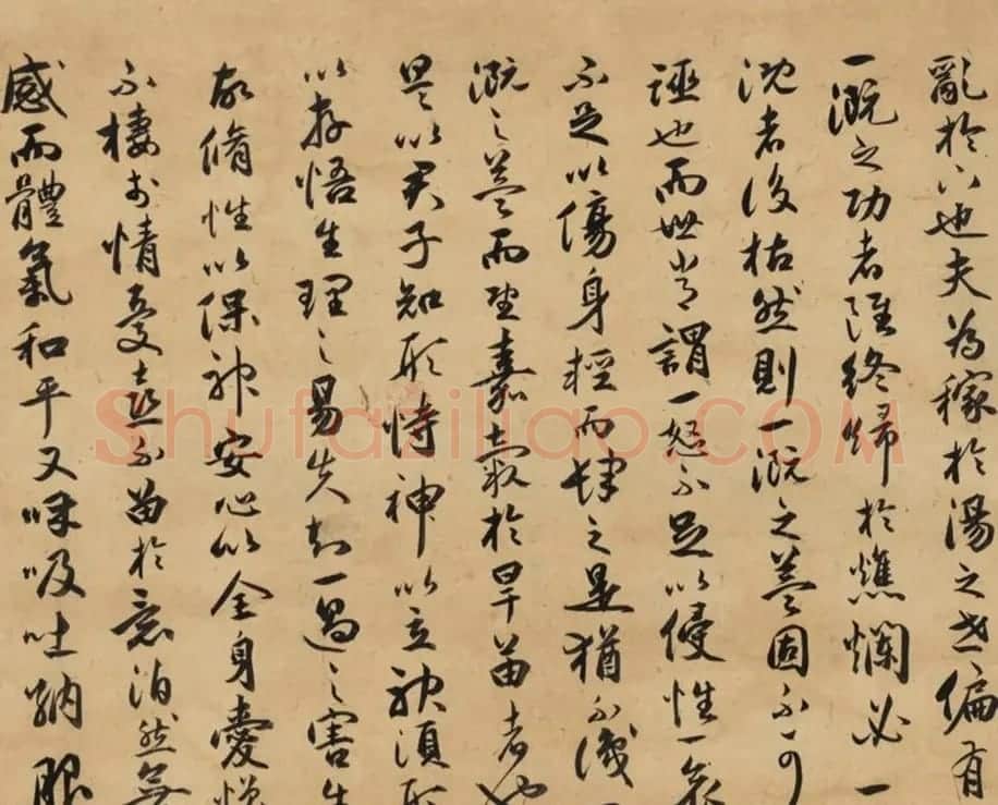 祝允明行书手卷《养生论》 | 书法长卷