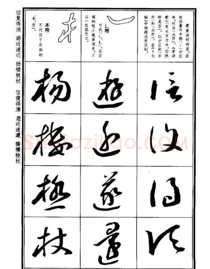 书法字海《王羲之草书十七帖解析字帖》 | 毛笔草书字帖