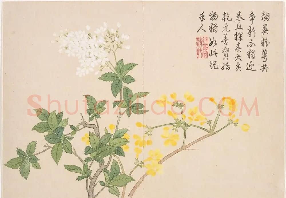 清代钱维城绘画欣赏《景敷四气冬景图》大都会博物馆藏 | 传世书法作品精选