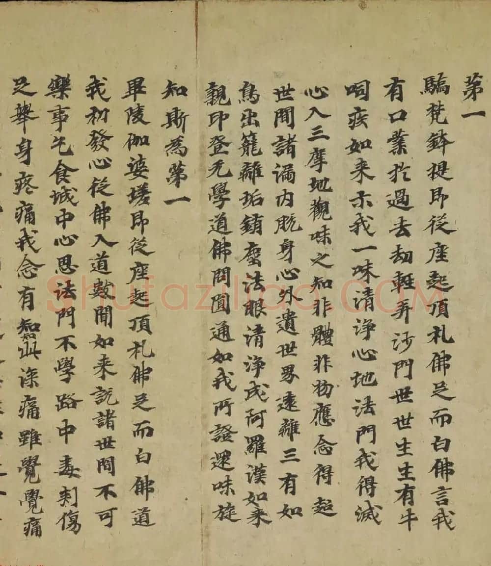 敦煌写经书法墨迹《大佛顶万行首楞严经卷第五》 | 敦煌写经精选