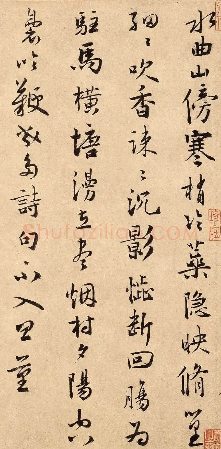 南宋杨无咎书法《柳梢青·梅花十首》 | 毛笔书法作品