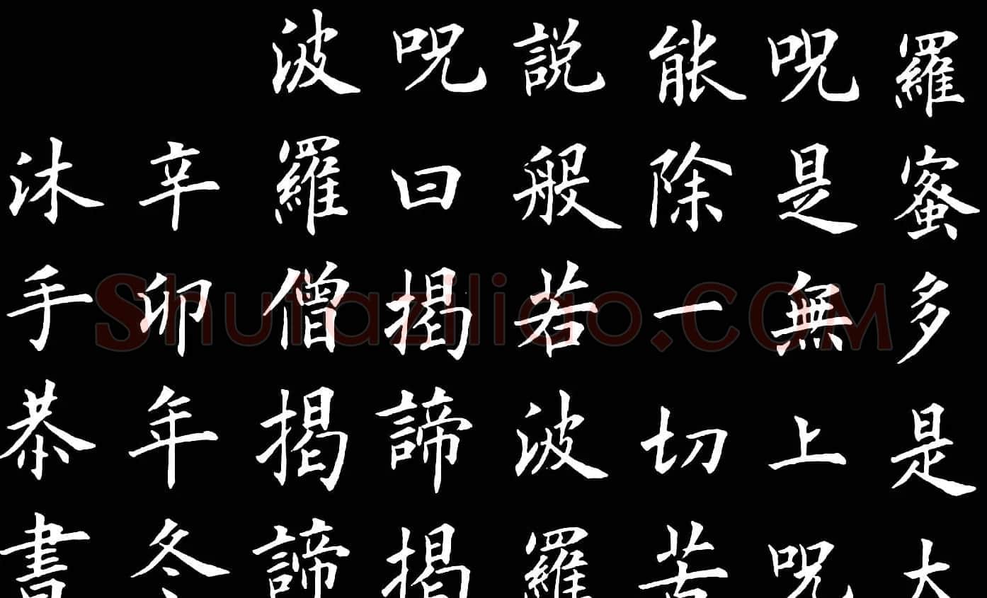卢伟滨楷书欣赏般若波罗蜜多心经 | 心经书法作品