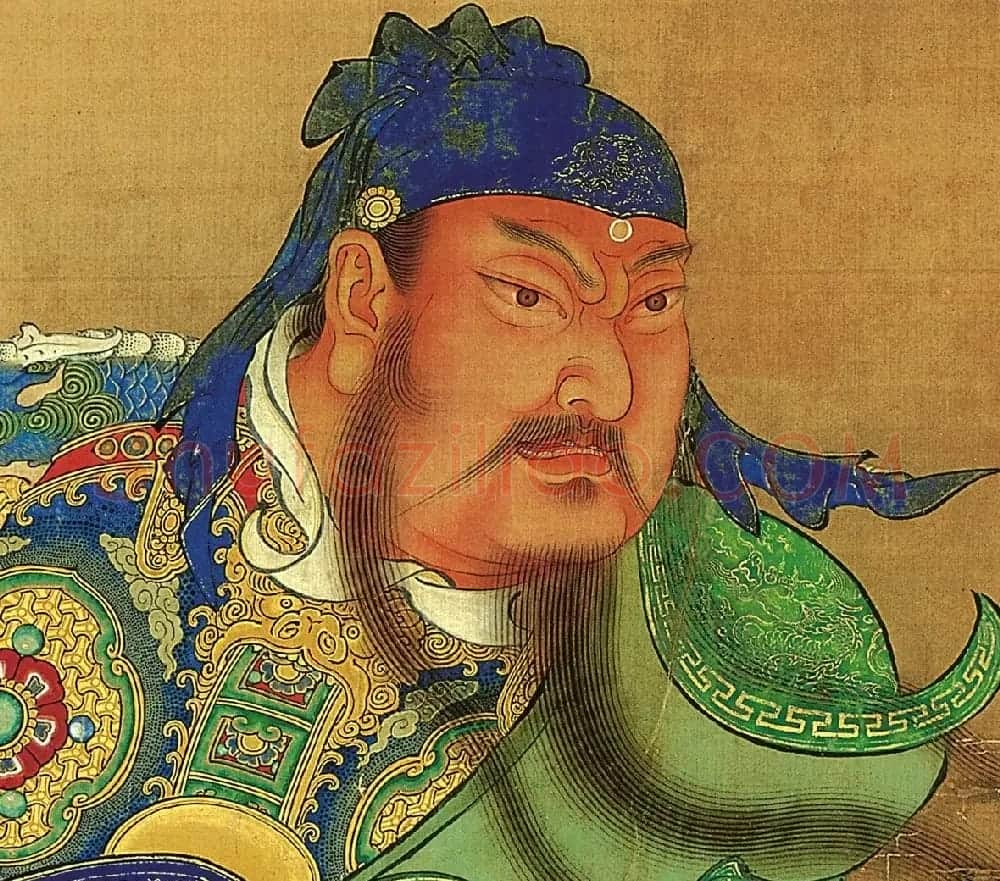 明代宫廷画家商喜工笔画《关羽擒将图》 | 传世书法作品鉴赏