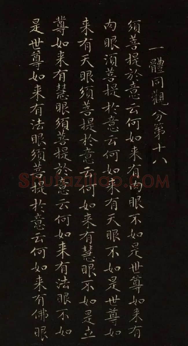 赵文敏法书《赵孟頫金刚经》 | 书法名家作品鉴赏