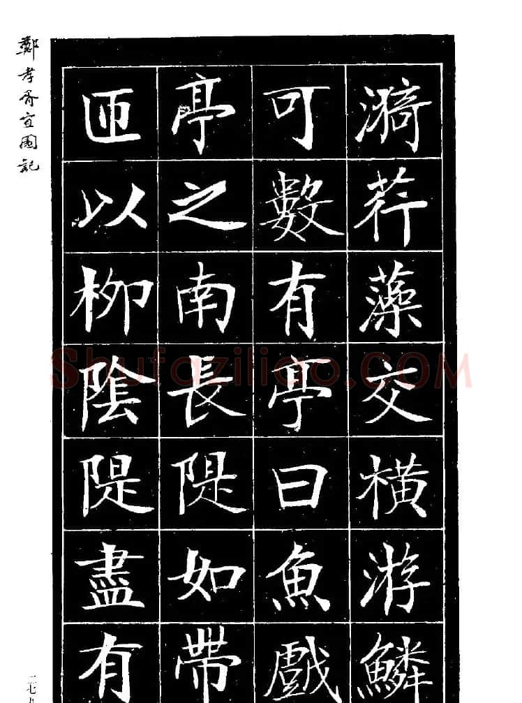 郑孝胥楷书字帖欣赏《宜园记》 | 毛笔楷书字帖
