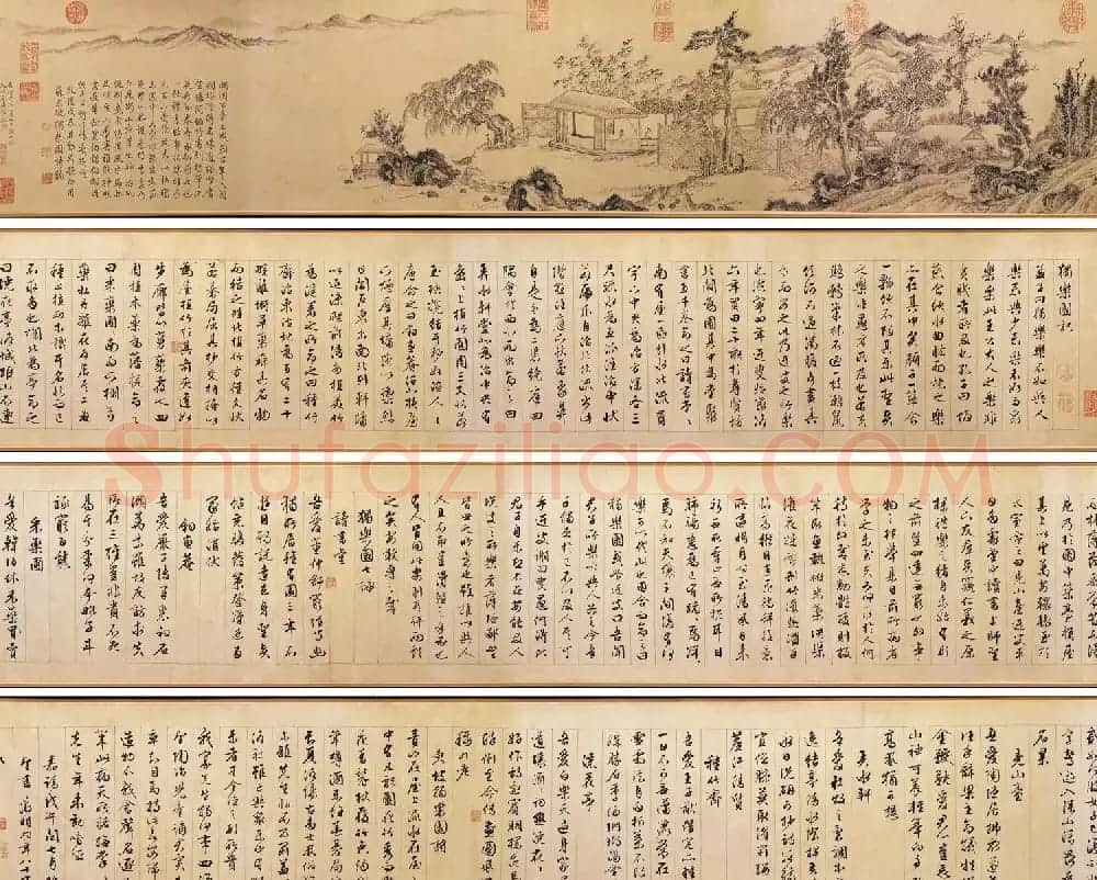 文徵明89岁行书长卷《独乐园图并书记》 | 书法长卷