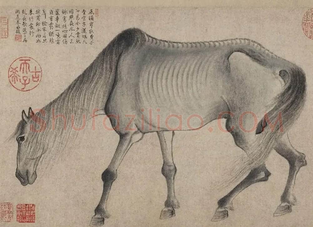南宋龚开字画《骏骨图》日本藏 | 传世书法作品欣赏