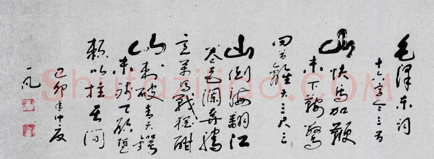百位书法家书写毛泽东诗词作品横幅 | 书法名家作品鉴赏