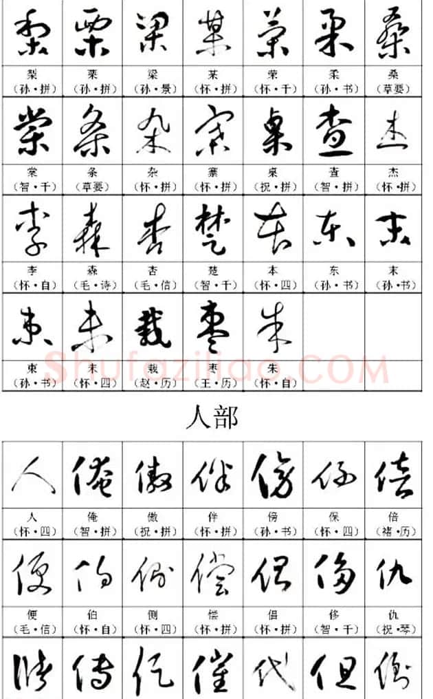 书法教材《名帖名家草书字帖范字》 | 毛笔草书字帖
