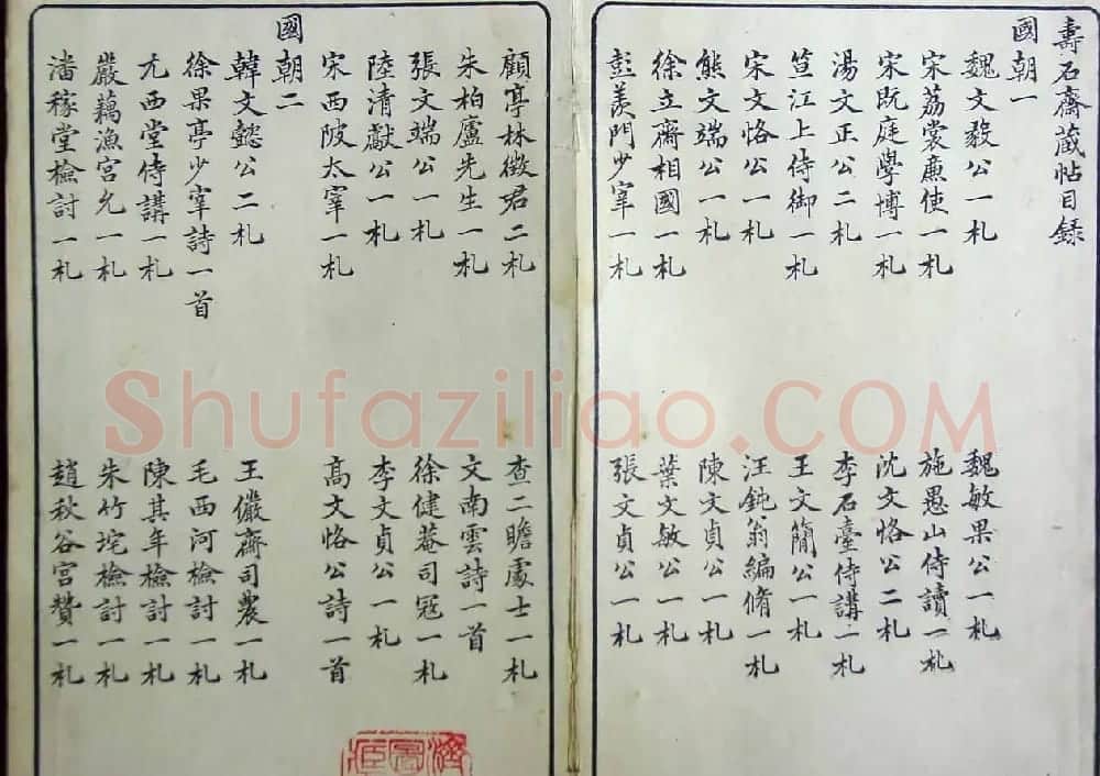 清代孙铨撰集《寿石斋藏帖》 | 书法碑帖
