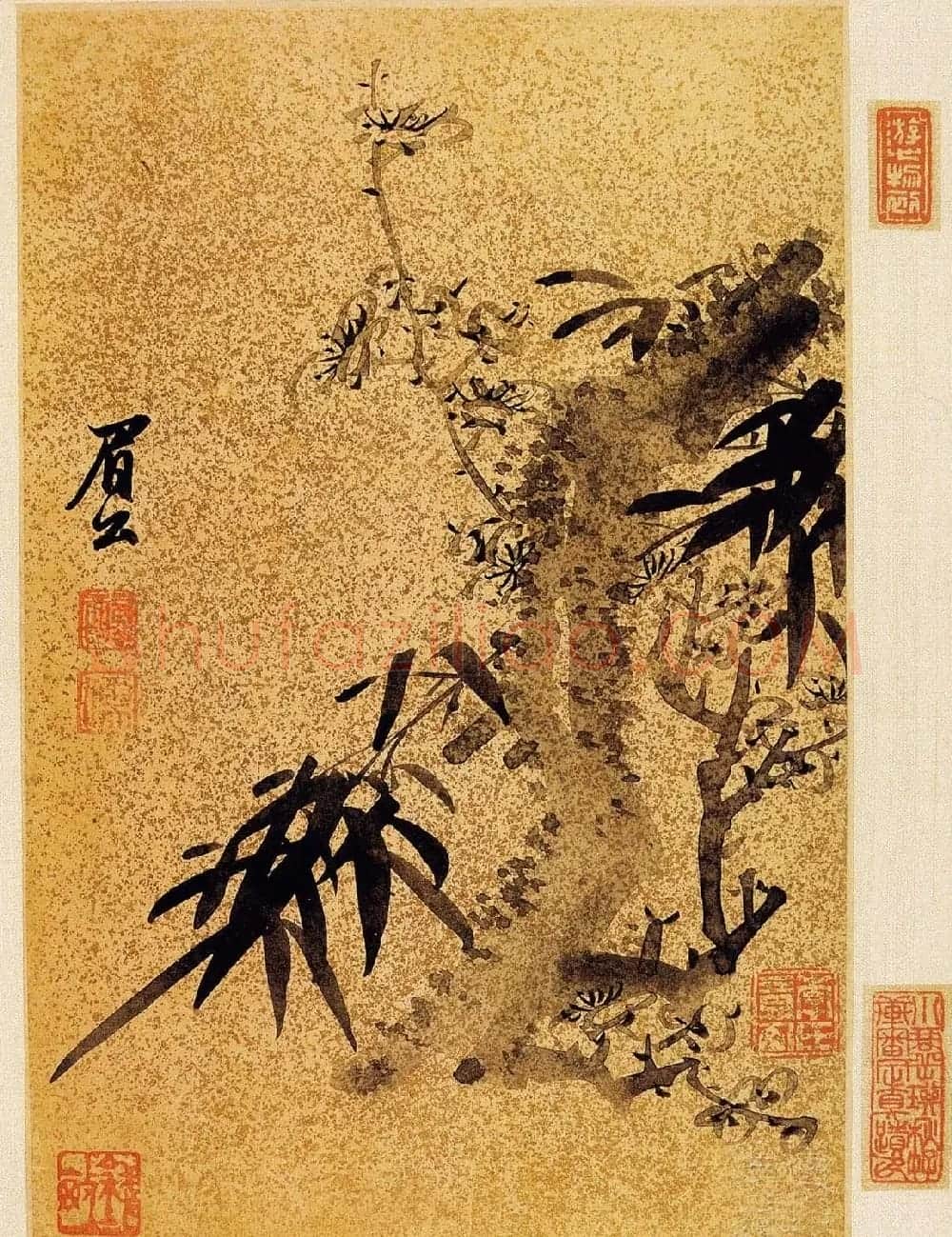 陈继儒自书诗画精品《陈眉公书画册》 | 传世书法作品欣赏