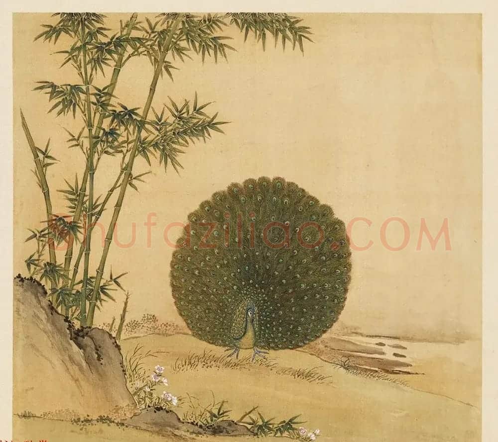 汉文满文字画欣赏《清人鸟谱册》 | 传世书法作品欣赏