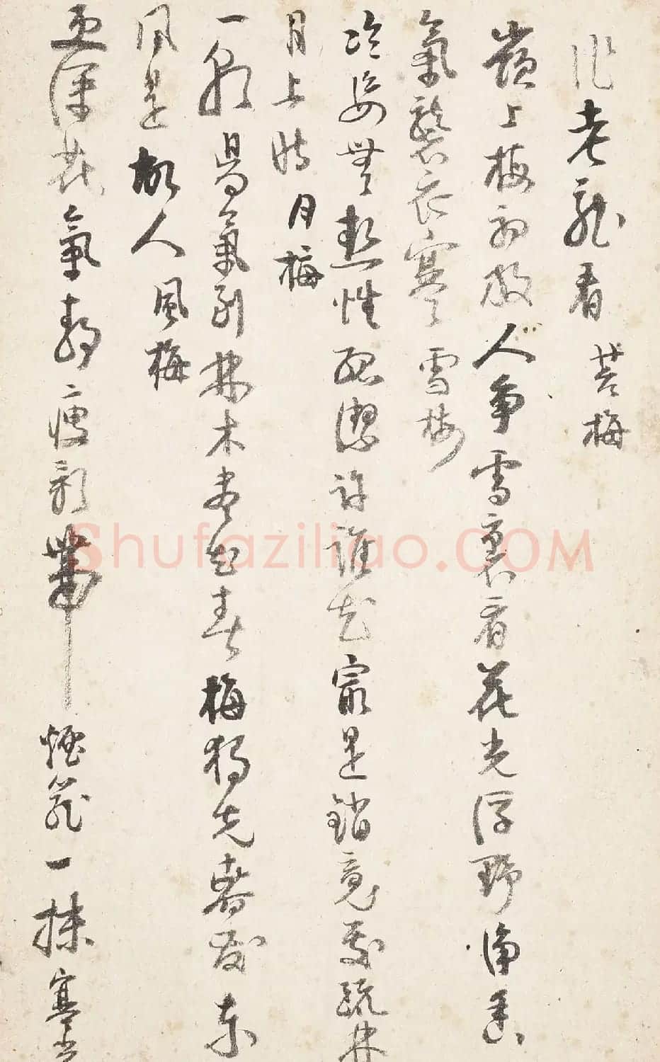 杭世骏行书《分题梅花诗一百首》 | 毛笔书法作品