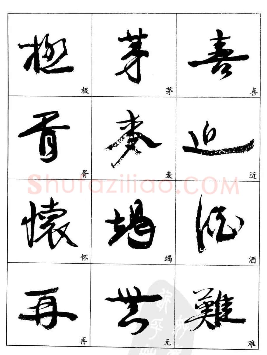20世纪中国杰出书法家康有为字帖欣赏 | 毛笔行书字帖