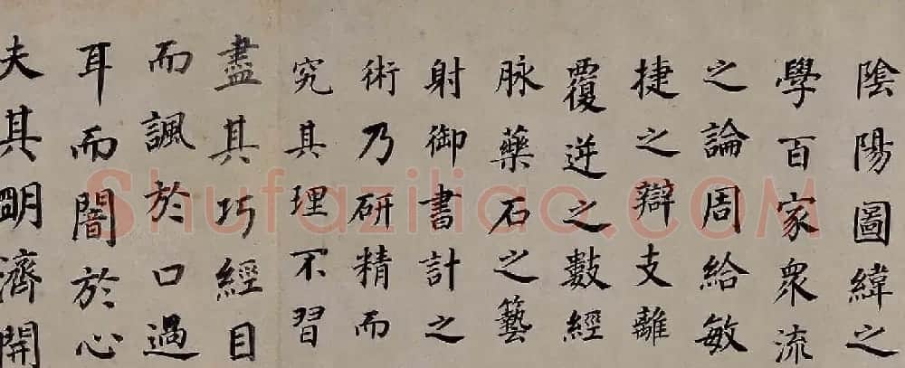 董其昌楷书欣赏《东方先生画赞碑》卷 | 书法长卷
