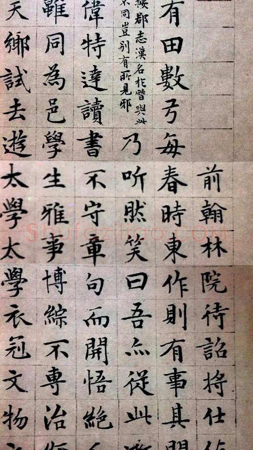 文徵明楷书欣赏《顾春潜先生传》 | 名家书法作品精选