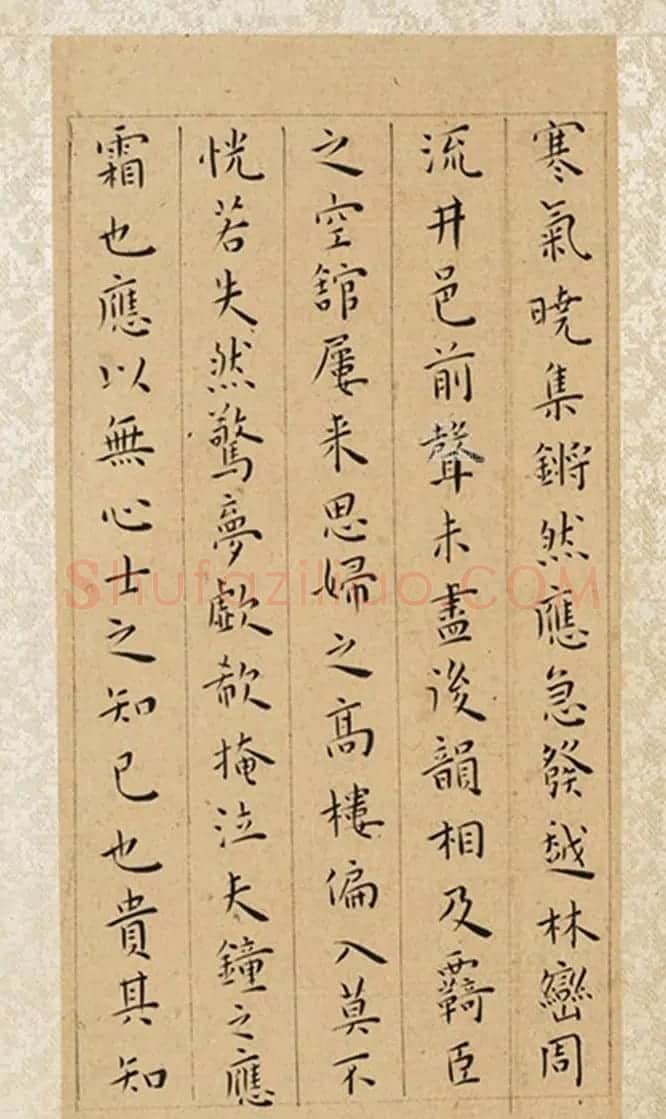 王宠小楷三赋册《霜钟赋+镜花赋+明珠赋》 | 毛笔书法作品