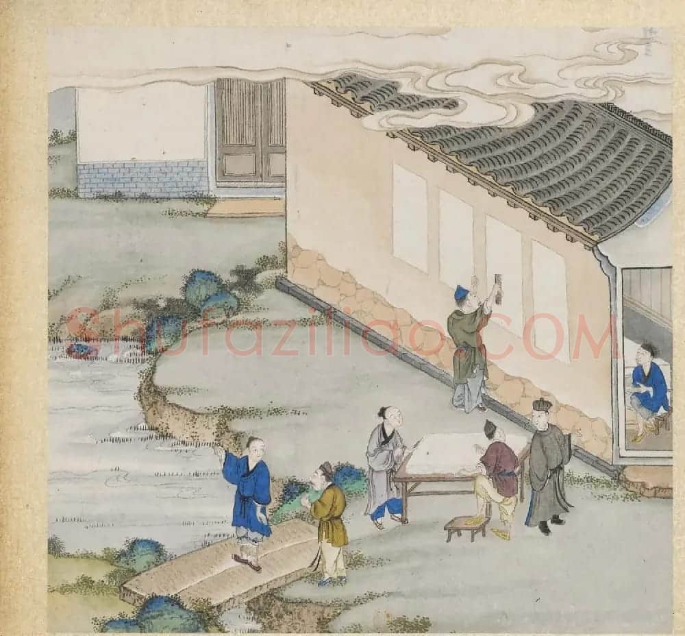 彩色字画大图欣赏《新诗造纸书画谱》 | 传世书法作品精选