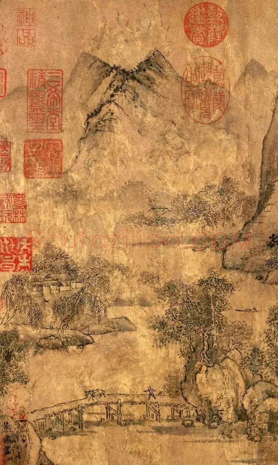 北宋龙图阁直学士燕肃《春山图卷》 | 传世书法作品鉴赏