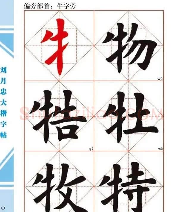 《刘月忠大楷字帖》三方格练字本 | 软笔楷书字帖