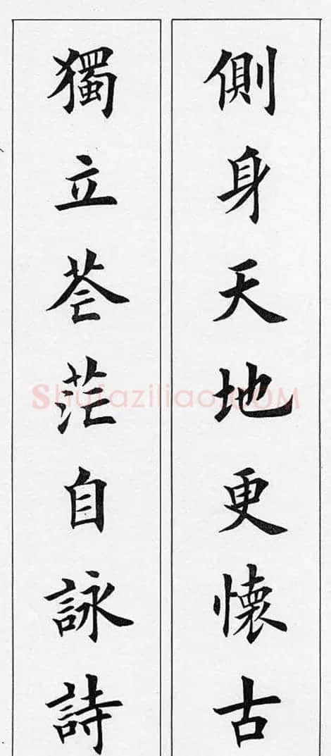 田英章毛笔书法对联欣赏 | 书法作品鉴赏