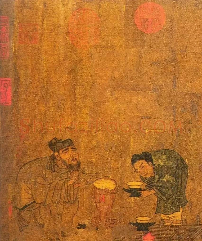 唐代画家阎立本绘《萧翼赚兰亭序》 | 传世书法作品精选