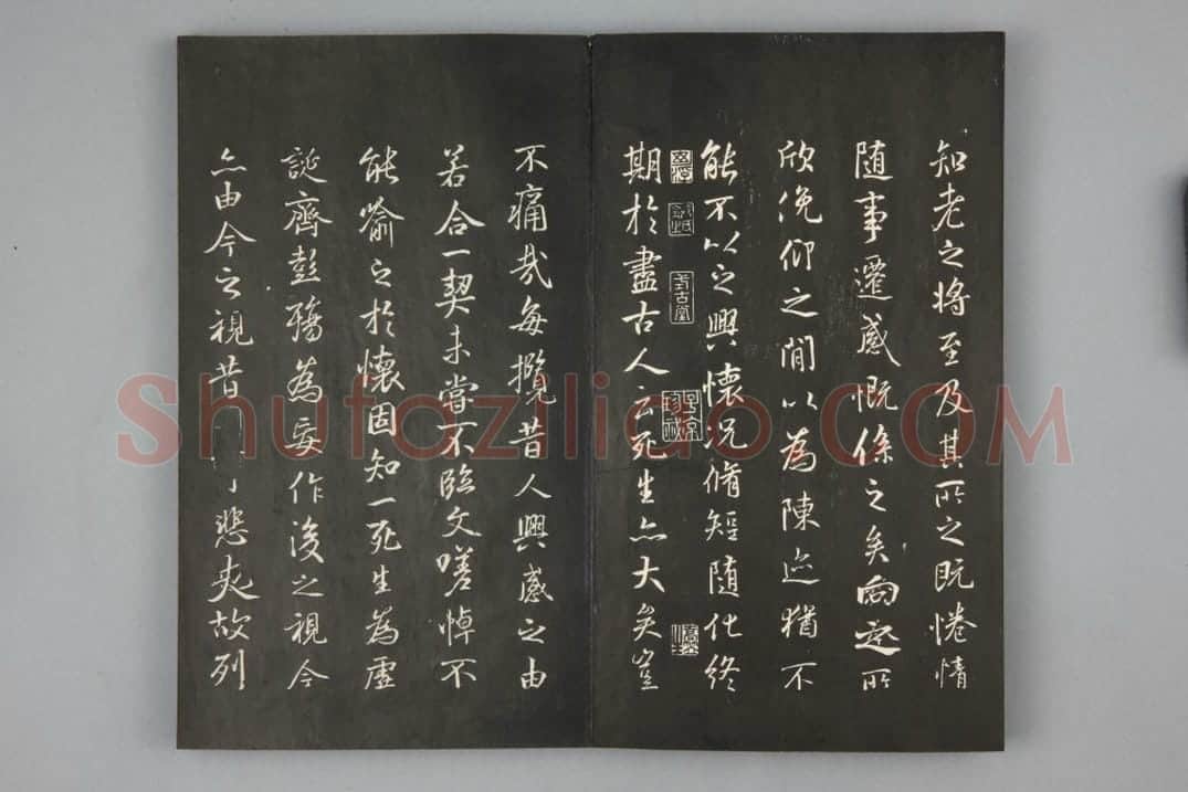 清拓《兰亭八柱帖》褚遂良摹兰亭序 | 故宫铭刻类藏品