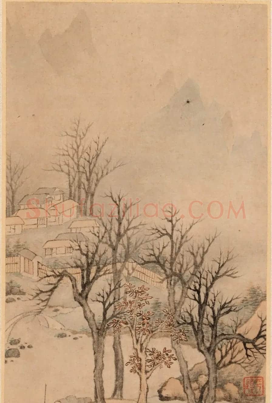 字画珍品：清初12人书法题《名家书画册》 | 传世书法作品赏析
