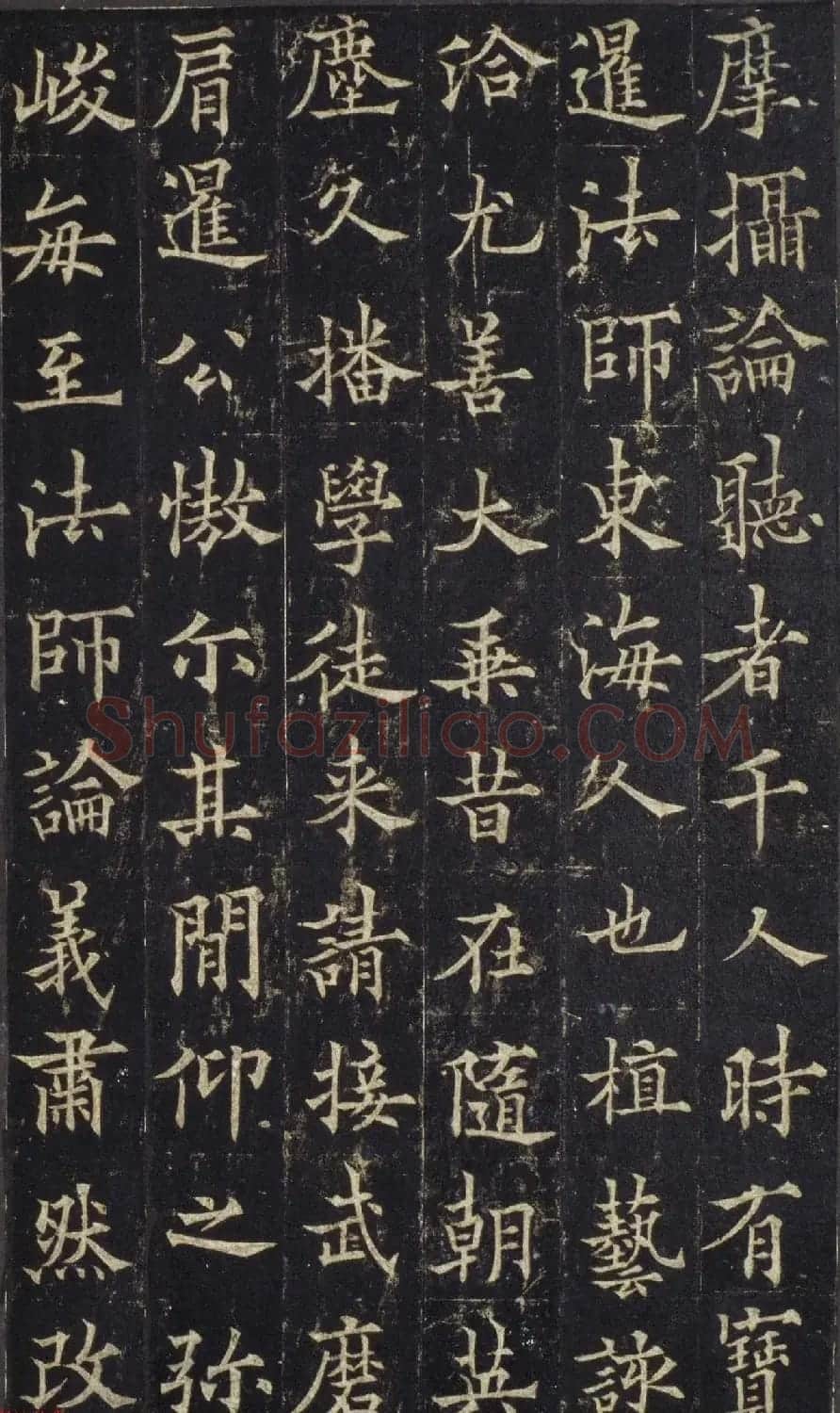 欧阳询之子欧阳通楷书《道因法师碑》宋拓本 | 书法碑帖