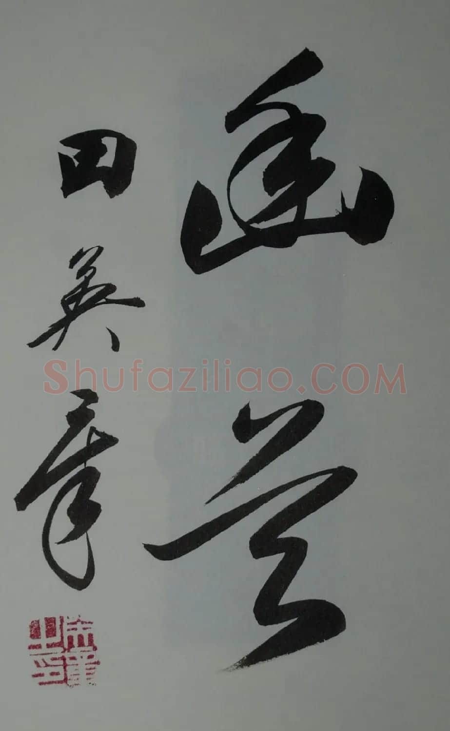 田英章书法2字作品欣赏第三辑 | 书法名家作品鉴赏