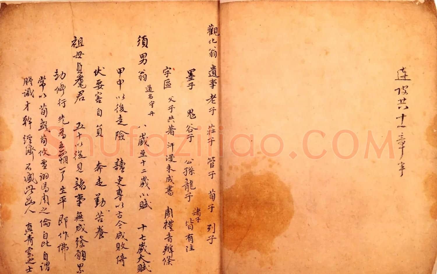傅山书法墨宝真迹《哭子诗》册 | 书法名家作品欣赏