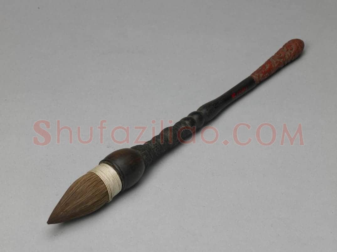 雕漆紫檀木管提笔 | 故宫文房用品藏品