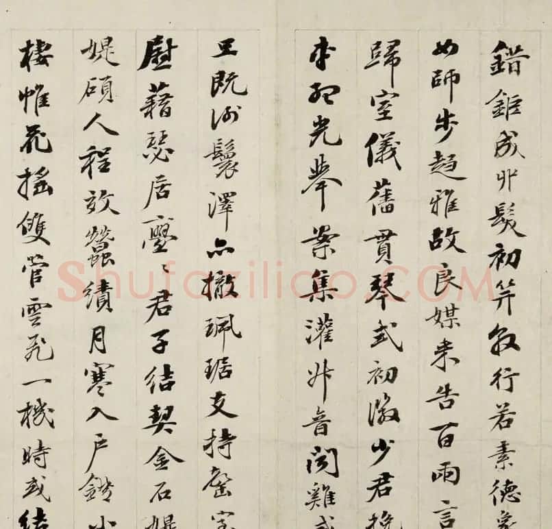 清代梁同书行楷书法《孙安人诔》 | 书法名家作品欣赏