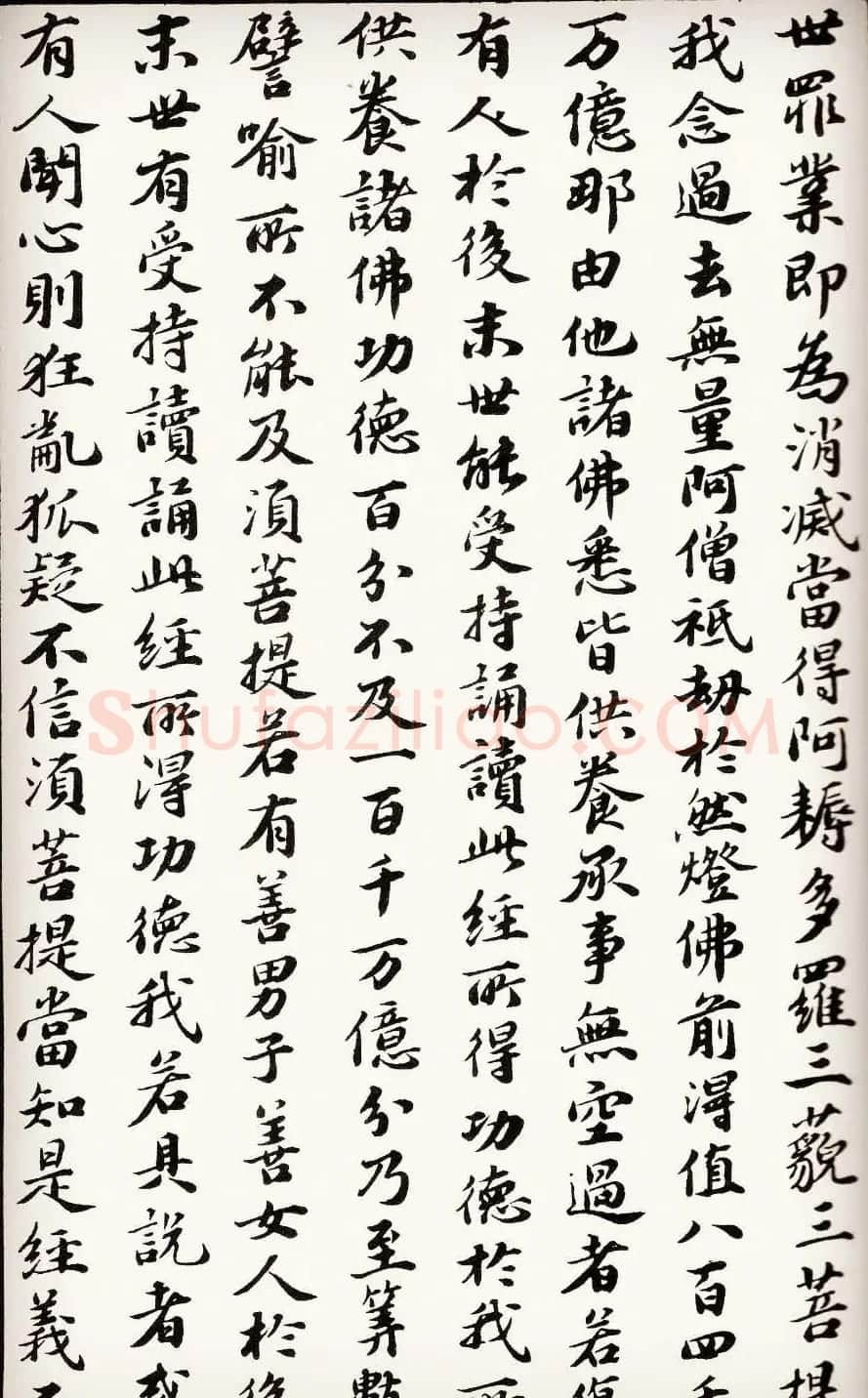 苏轼行楷书法欣赏《金刚经》全本 | 毛笔书法作品