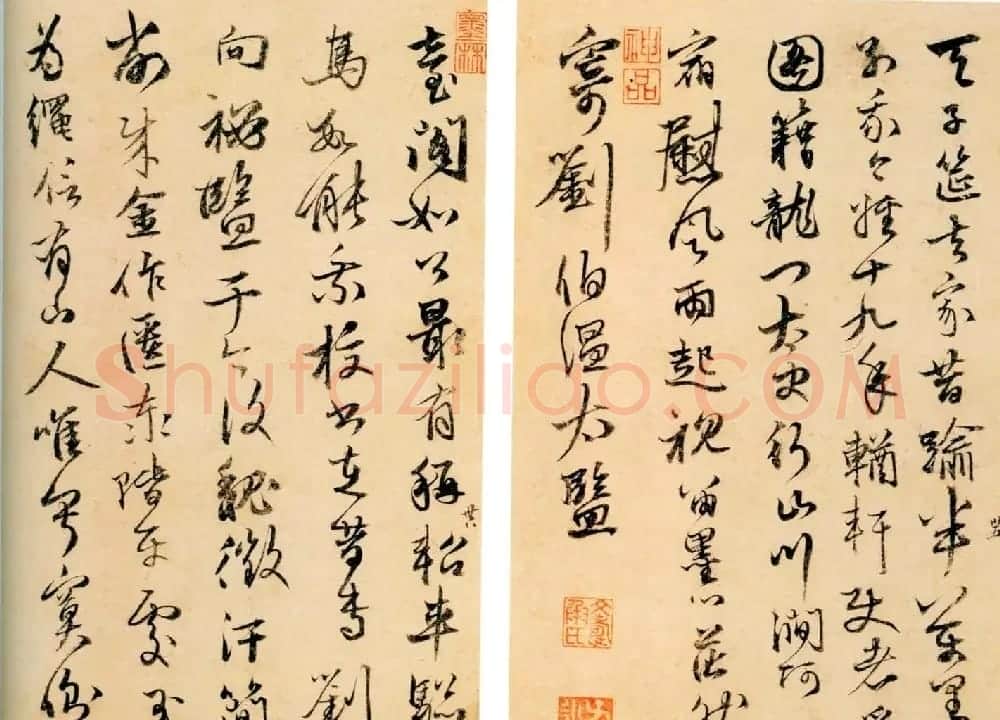 张雨行书书法欣赏自书册 | 书法碑帖