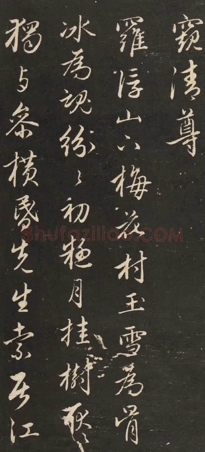 元代赵孟頫行书《梅花诗》 | 名家书法作品精选