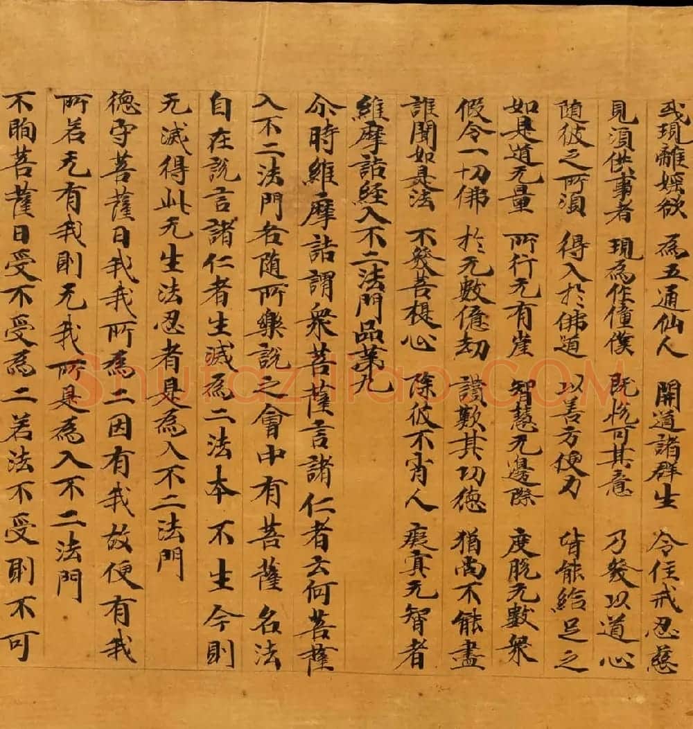 敦煌遗书精选《维摩诘所说经卷中》 | 敦煌写经鉴赏