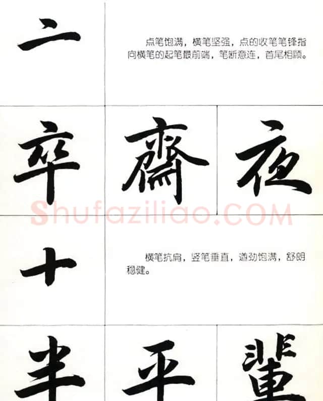 书法教学字帖《行书结构图解》 | 毛笔行书字帖