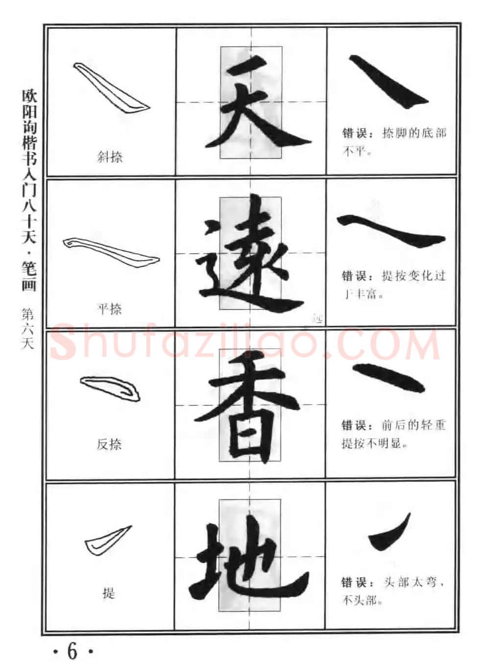 书法教程字帖《欧阳询楷书入门80天》 | 软笔楷书字帖