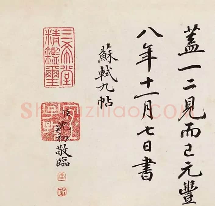 清宫秘藏--沈初《临苏轼九帖》 | 名家书法作品精选