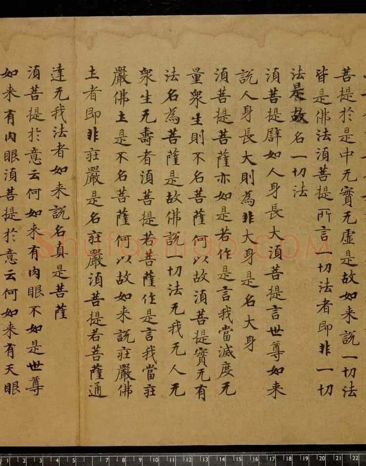 唐楷书《金刚般若波罗蜜经》(全图) | 敦煌写经精选