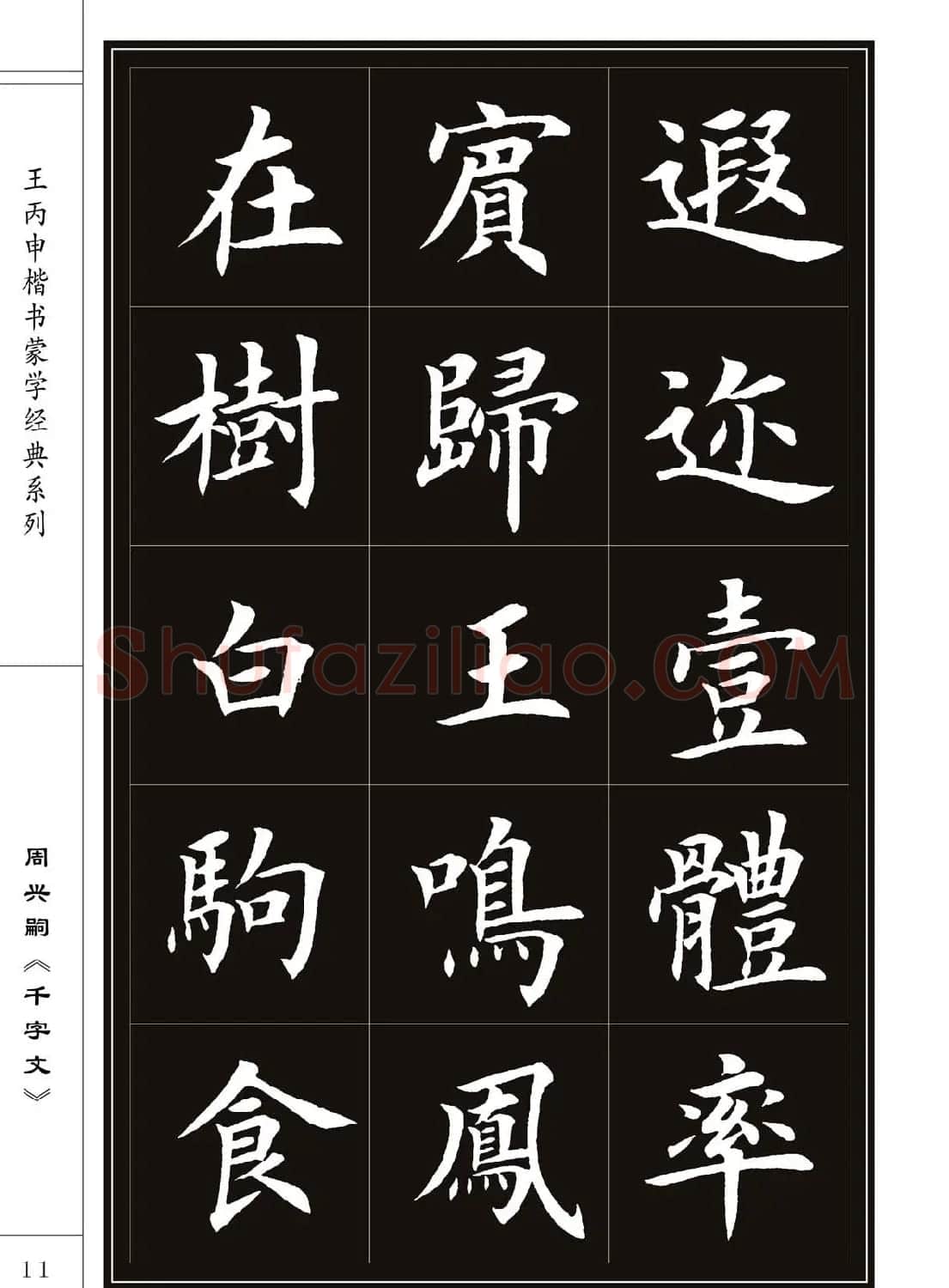 王丙申书法字帖楷书《千字文》 | 软笔楷书字帖