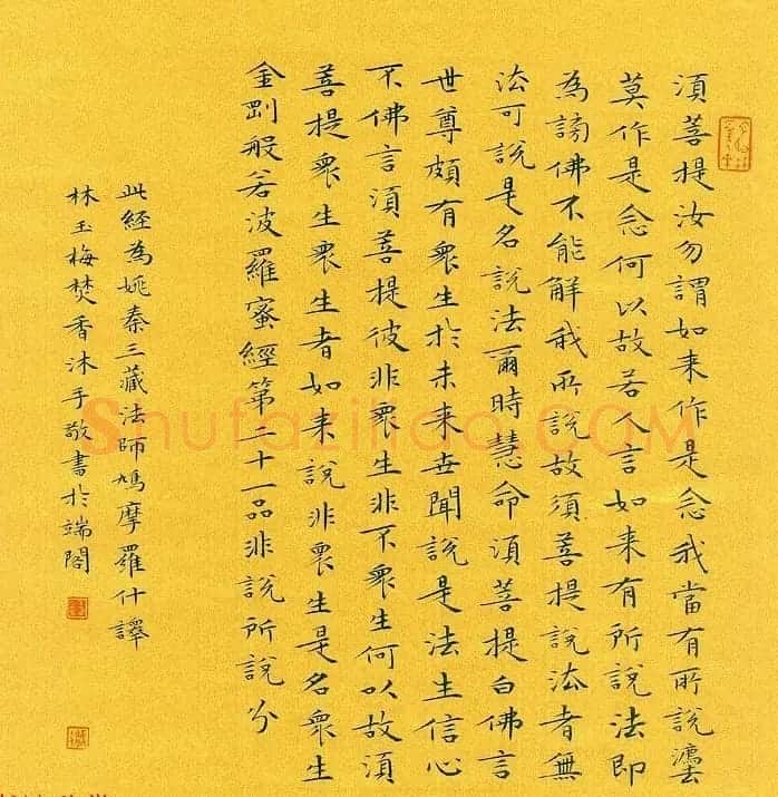漳州市女书法家林玉梅小楷金刚经 | 书法作品赏析