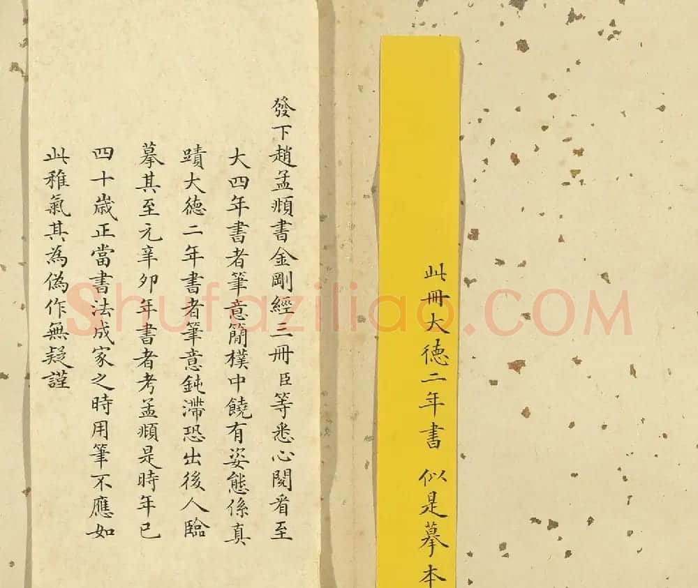 赵孟頫小楷金刚经墨迹册 | 书法名家作品鉴赏