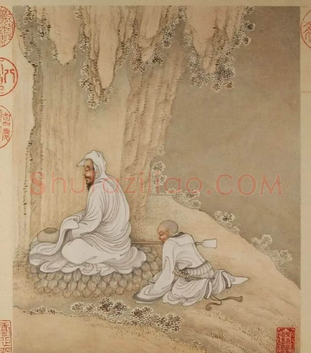 清代字画欣赏《罗汉册》(张照书法+冷枚绘画) | 传世书法作品精选