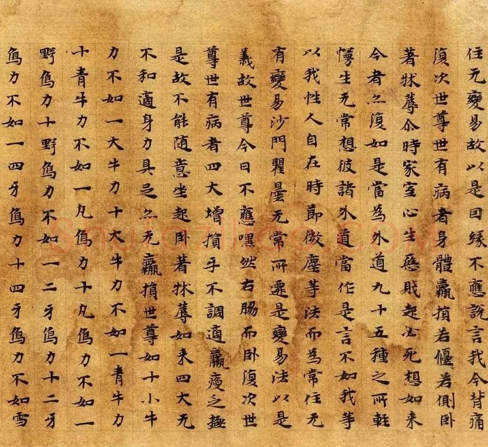 敦煌楷书写经《大般涅槃经卷第十一》 | 敦煌写经精选