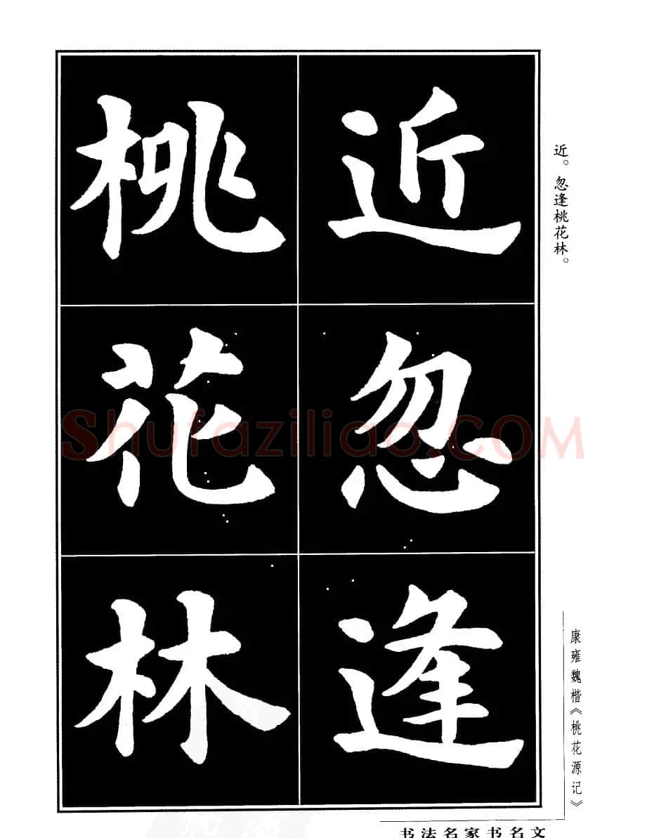 康雍魏楷书法欣赏《桃花源记》 | 软笔楷书字帖