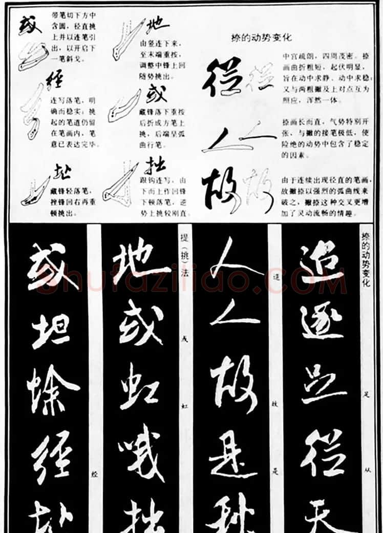 字帖教材《米芾行书笔法图解》 | 软笔行书字帖