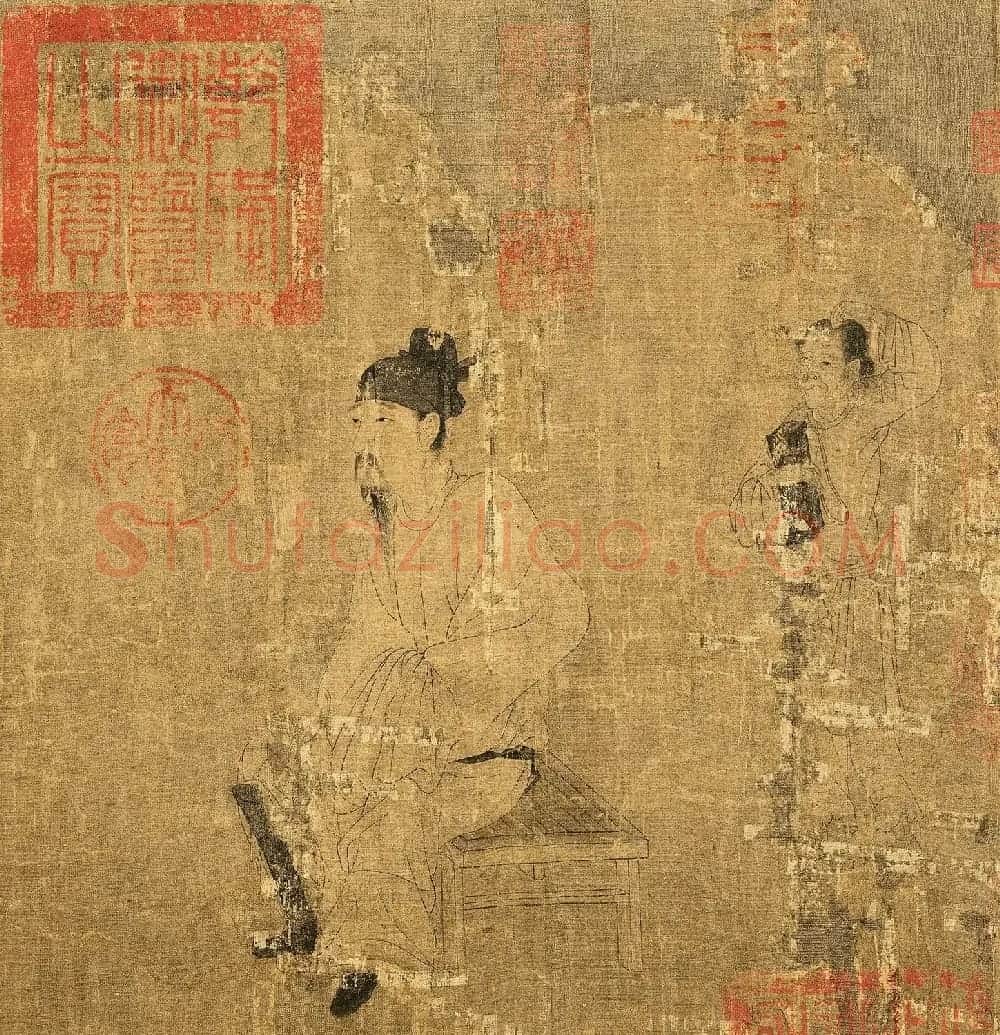 唐代画家阎立本绘《萧翼赚兰亭序》 | 传世书法作品精选